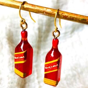 Red Scotch Bottle Earrings